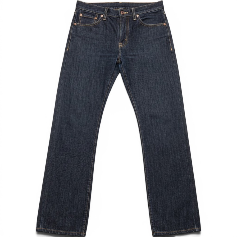 Levis 514 Boys Straight Fit Jeans Dark Wash Indigo Denim Size 16 REG W28 L28